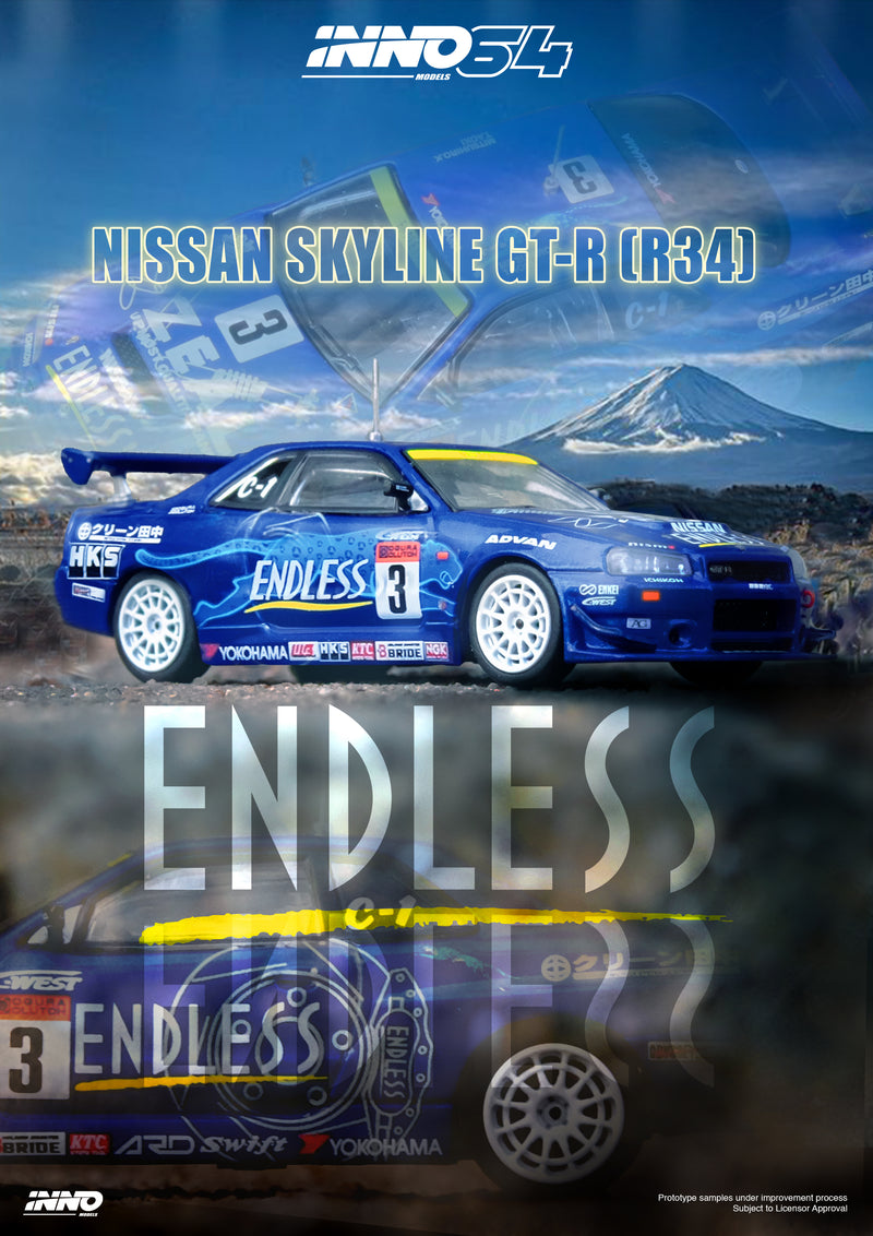 *PREORDER* INNO64 1:64 Nissan Skyline GT-R (R34)