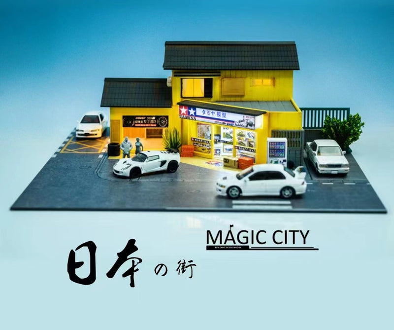 Magic City 1:64 Japanese Model Shop and Garage