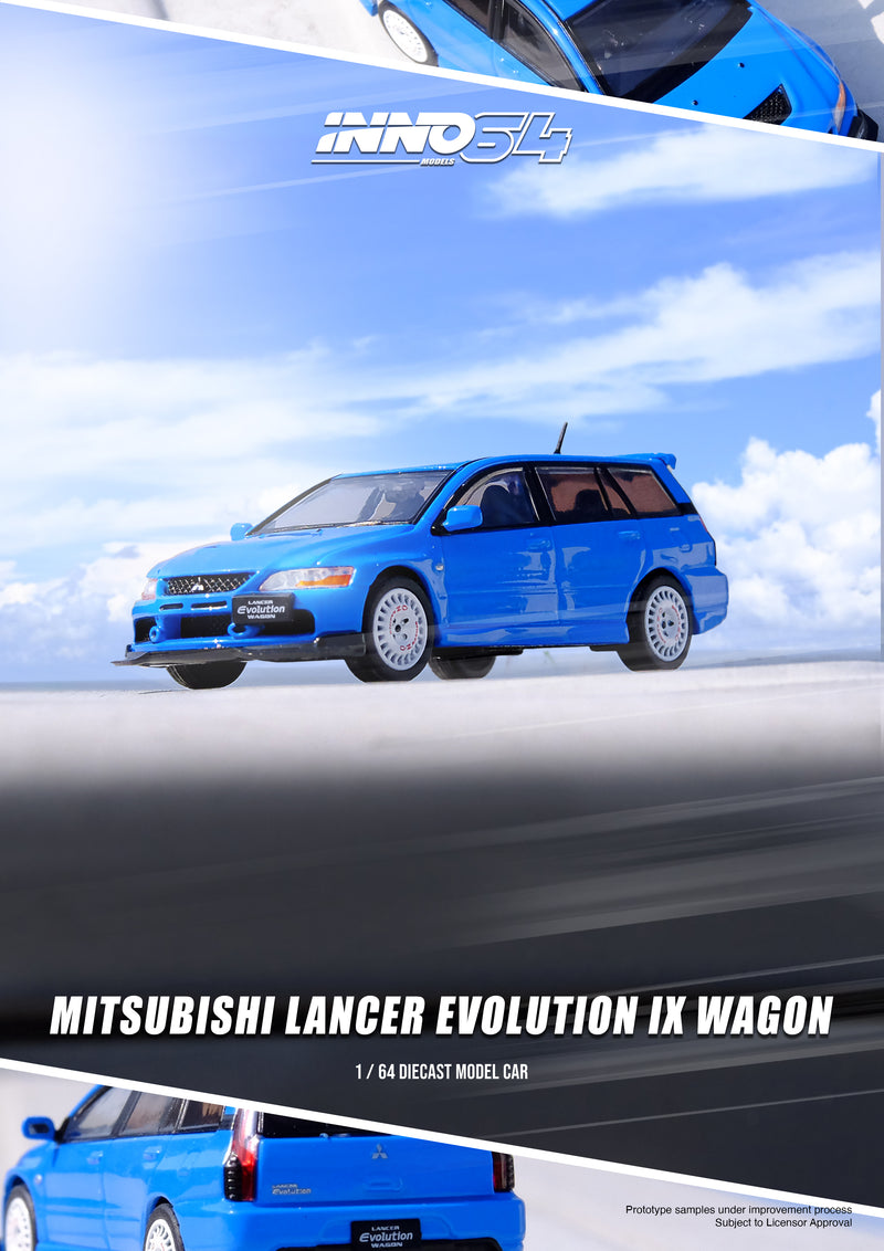 INNO64 1/64 Mitsubishi Lancer EVO IX Wagon in Blue