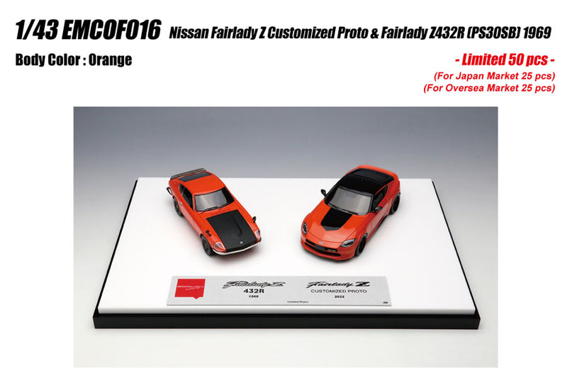 Make Up Co., Ltd / Eidolon 1:43 Nissan Fairlady Z Customized Proto & Fairlady Z432R (PS30SB) 1969