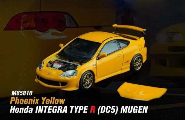 *PREORDER* MotorHelix 1:64 Honda Integra Type-R (DC5) MUGEN in Phoenix Yellow