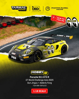 *PREORDER* Tarmac Works 1:18  Porsche 911 GT3 R GT World Challenge Asia 2025 Phantom Global Racing Sun Jingzu / Adderly Fong (collab w/ IXO models)