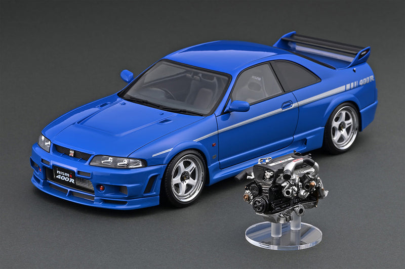 Ignition Model 1:18 Nissan Skyline GT-R (R33) NISMO 400R in Blue with Engine Display