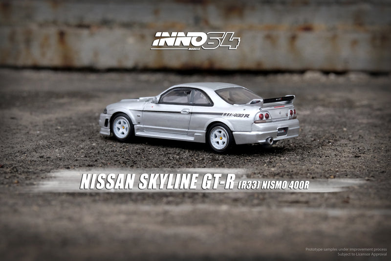 INNO64 1:64 Nissan Skyline GT-R (R33) NISMO 400R in Sonic Silver