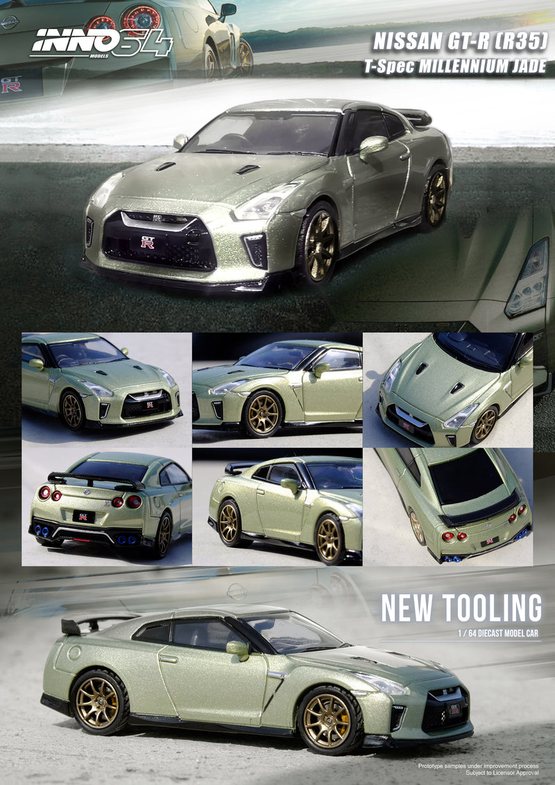 INNO64 1:64 Nissan GT-R (R35) in Millennium Jade