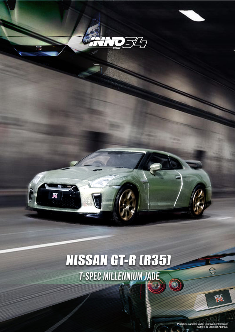 INNO64 1:64 Nissan GT-R (R35) in Millennium Jade