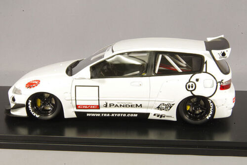 One Model 1:18 Honda Civic EG6 Rocket Bunny in White