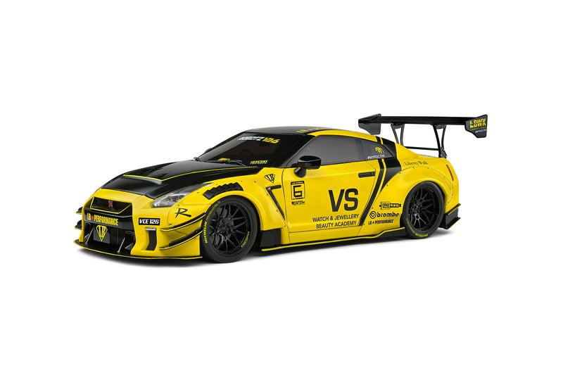 Solido 1:18 Nissan GT-R Liberty Walk 2.0 Edition 2020 in Yellow