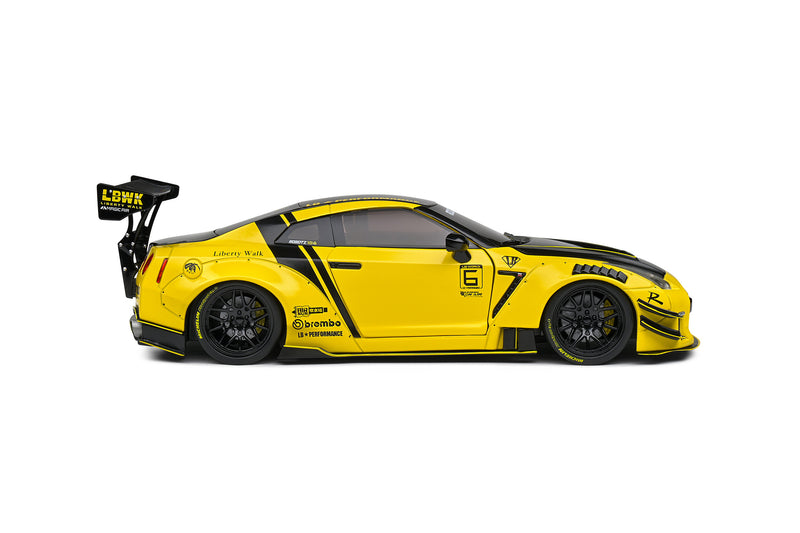 Solido 1:18 Nissan GT-R Liberty Walk 2.0 Edition 2020 in Yellow