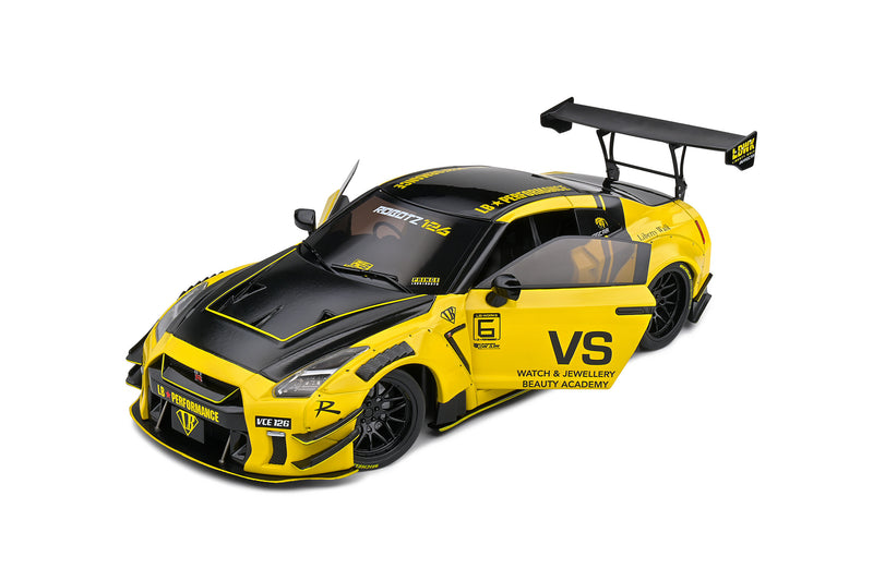 Solido 1:18 Nissan GT-R Liberty Walk 2.0 Edition 2020 in Yellow