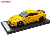 One Model 1:18 Nissan GT-R R35 Special Custom Edition in Amber Yellow