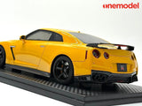 One Model 1:18 Nissan GT-R R35 Special Custom Edition in Amber Yellow