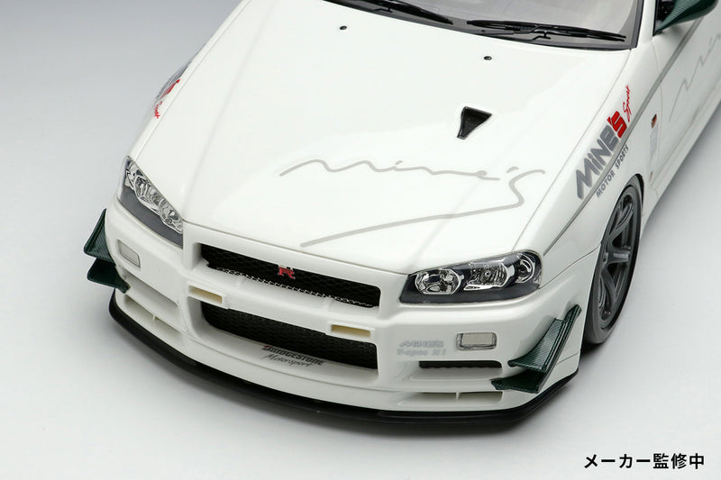 Make Up Co., Ltd / IDEA 1:18 Nissan Skyline GT-R (BNR34) Mine's V-spec N1 2021 (RAYS Wheel)