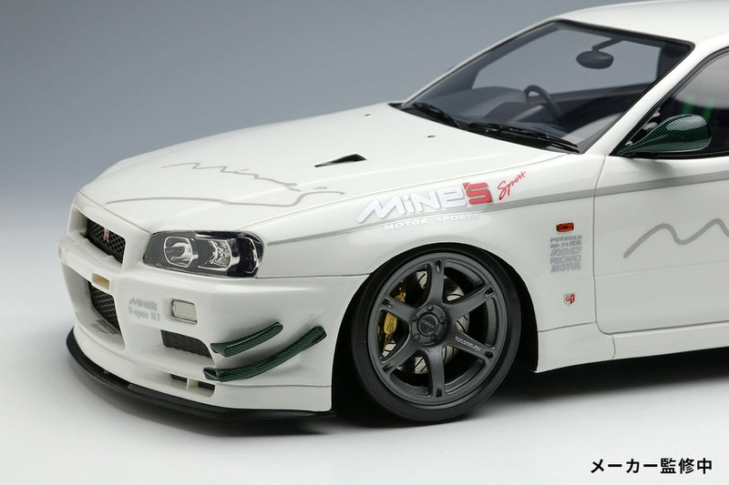 Make Up Co., Ltd / IDEA 1:18 Nissan Skyline GT-R (BNR34) Mine's V-spec N1 2021 (RAYS Wheel)