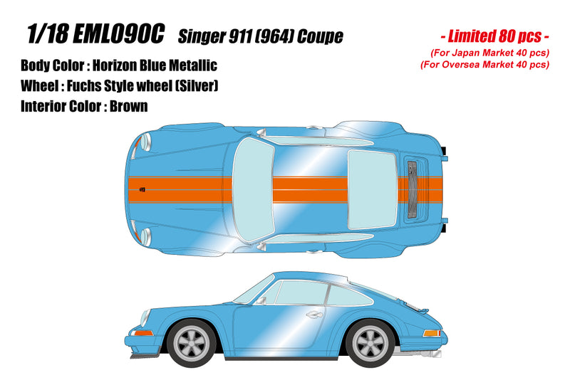 Make Up Co., Ltd / EIDOLON 1:18 Porsche 911 (964) Singer Coupe