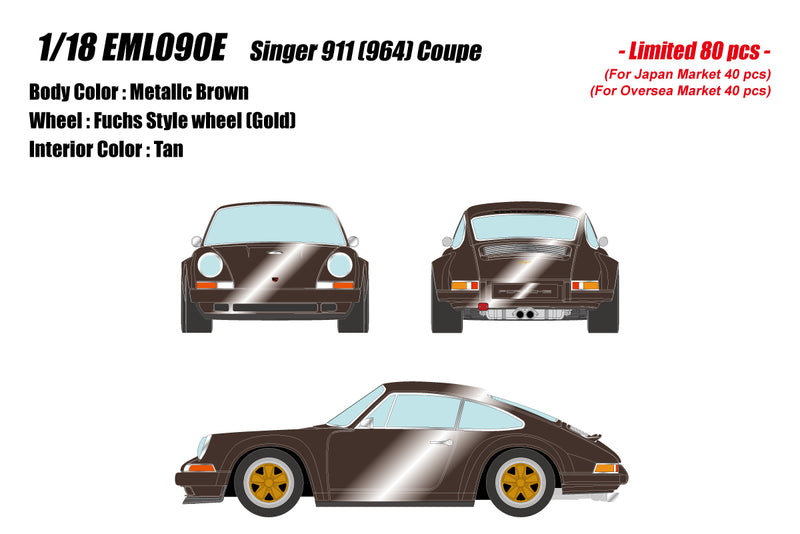 Make Up Co., Ltd / EIDOLON 1:18 Porsche 911 (964) Singer Coupe