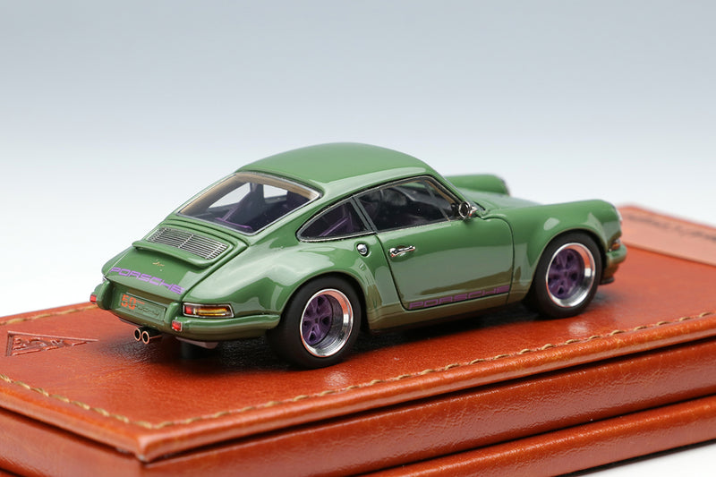 Make Up Co., Ltd / Titan64 1:64 Porsche Singer 911(964) Coupe in Moss Green