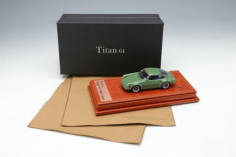 Make Up Co., Ltd / Titan64 1:64 Porsche Singer 911(964) Coupe in Moss Green