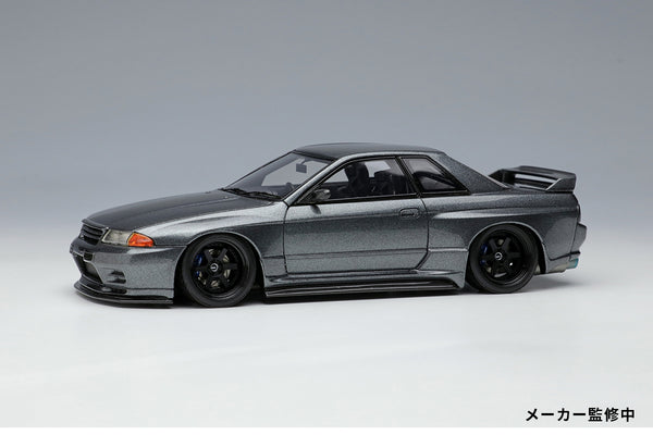 *PREORDER* Make Up Co., Ltd / Eidolon 1:43 Nissan Skyline GT-R (BNR32) Garage Active Skyline GT-R Widebody (RC-VI Wheel) in Gunmetal