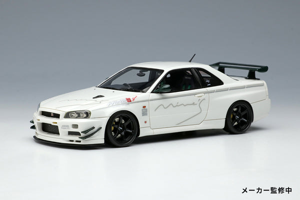 Make Up Co., Ltd / Eidolon 1:43 Nissan Skyline GT-R (BNR34) Mine's V-spec N1 2021 (RAYS Wheel)