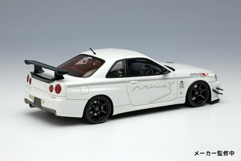 Make Up Co., Ltd / Eidolon 1:43 Nissan Skyline GT-R (BNR34) Mine's V-spec N1 2021 (RAYS Wheel)