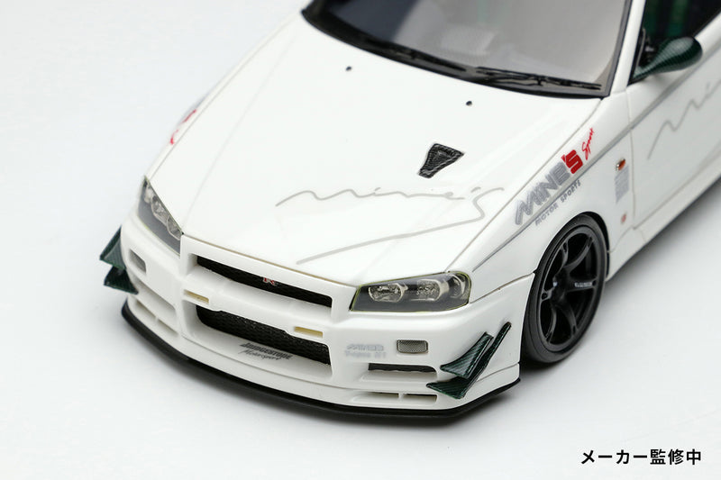 Make Up Co., Ltd / Eidolon 1:43 Nissan Skyline GT-R (BNR34) Mine's V-spec N1 2021 (RAYS Wheel)