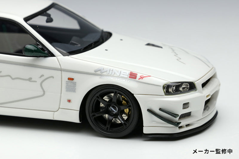 Make Up Co., Ltd / Eidolon 1:43 Nissan Skyline GT-R (BNR34) Mine's V-spec N1 2021 (RAYS Wheel)