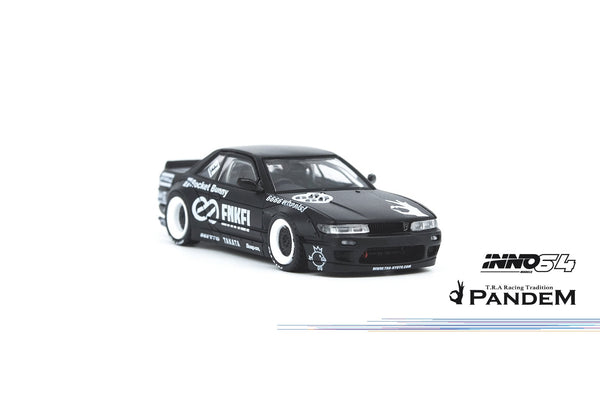 INNO Models 1:64 Nissan Silvia S13 V2 Pandem Rocket Bunny Matte Black