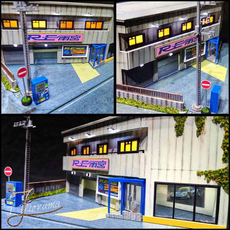 J Diorama 1:64 RE Amemiya Tuning Shop Diorama