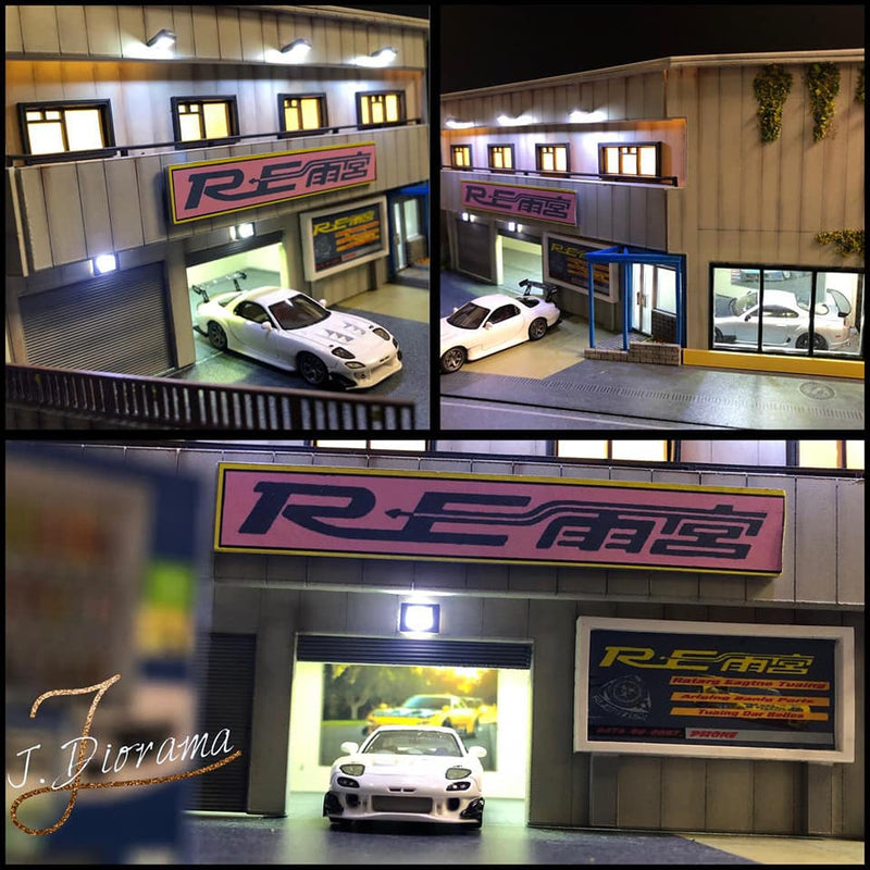 J Diorama 1:64 RE Amemiya Tuning Shop Diorama