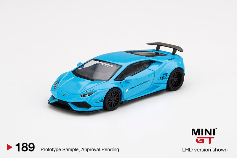 MINIGT 1:64 Lamborghini Huracan LB★WORKS Liberty Walk Ver. 1 Light Blue