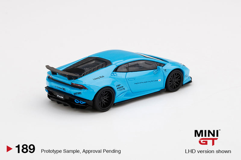 MINIGT 1:64 Lamborghini Huracan LB★WORKS Liberty Walk Ver. 1 Light Blue