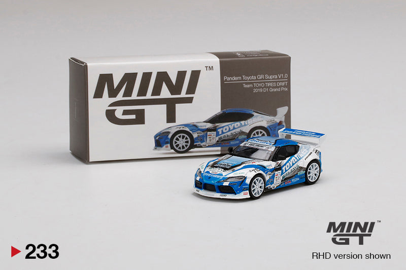 MINIGT 1:64 Toyota Supra (GR) V1.0 Team TOYO TIRES DRIFT 2019 D1 Grand Prix