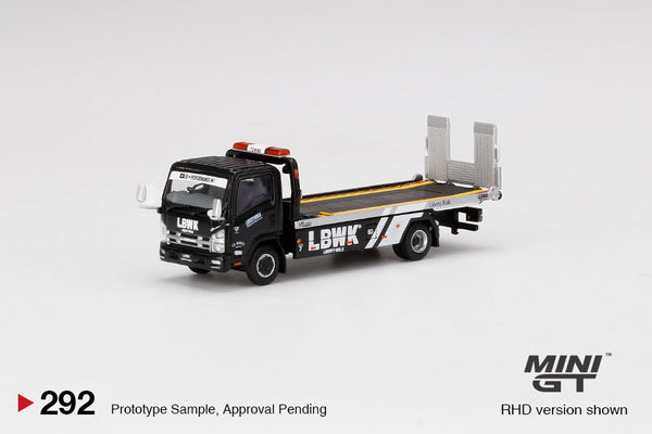 *PREORDER* MINIGT 1:64 Isuzu N-Series Vehicle Transporter LBWK Black