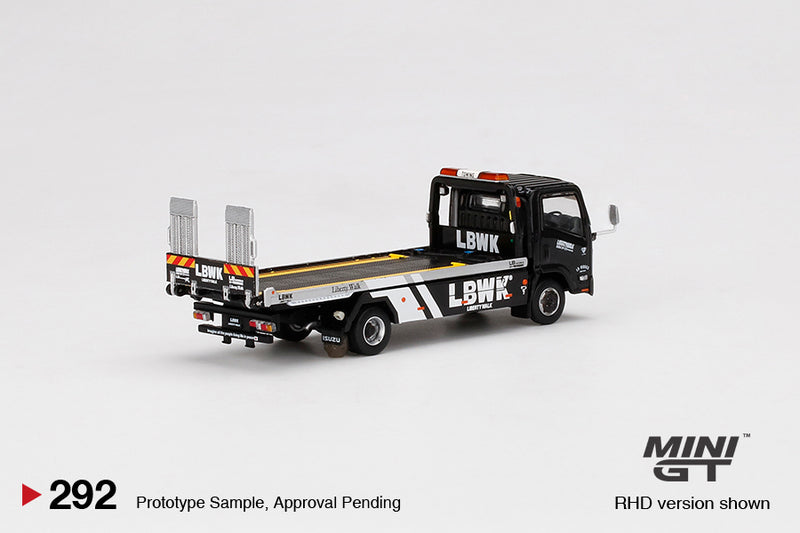 *PREORDER* MINIGT 1:64 Isuzu N-Series Vehicle Transporter LBWK Black