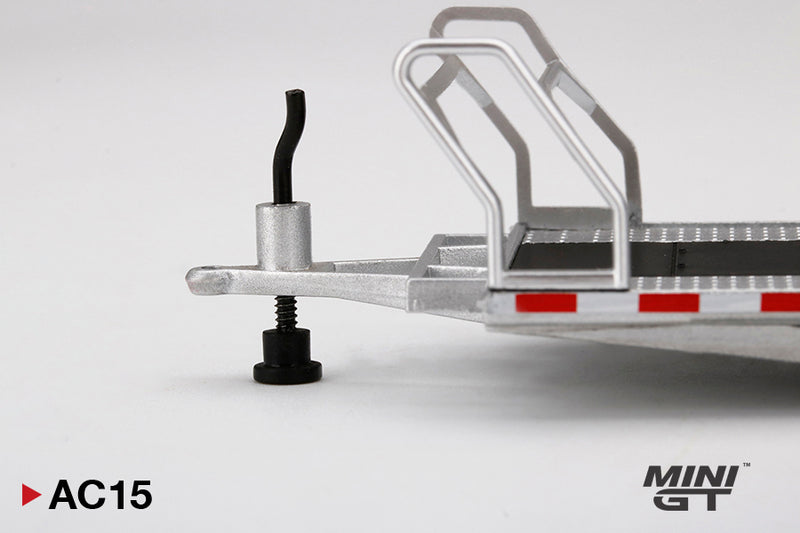 MINIGT 1:64 Car Hauler Trailer Type A in Silver