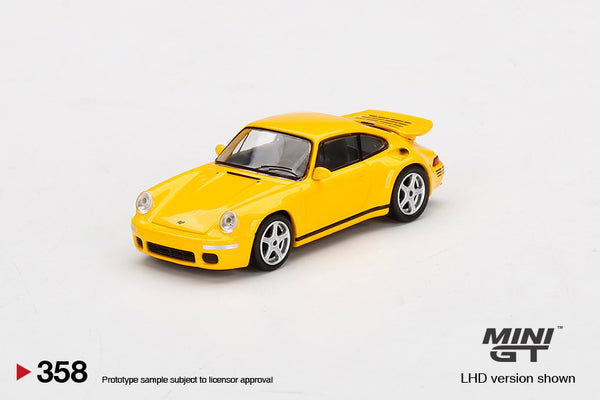 MINIGT 1:64 Porsche RUF CTR Anniversary Blossom Yellow