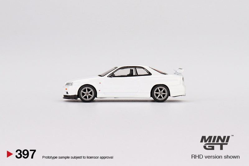 MINIGT 1:64 Nissan Skyline GT-R (R34) V-Spec N1 in White