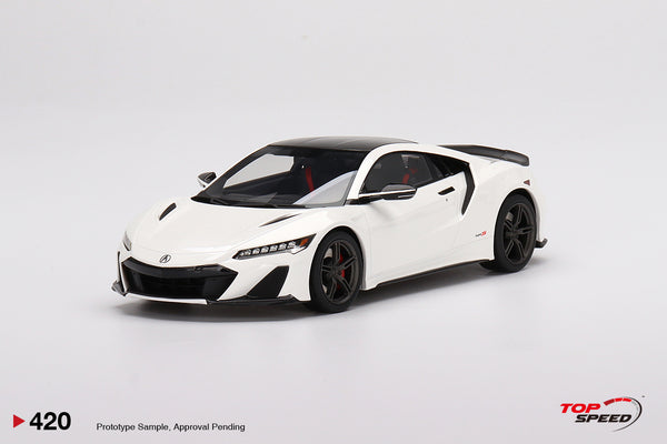 TopSpeed Models 1:18 Honda NSX Type S 2022 130R White (LHD)