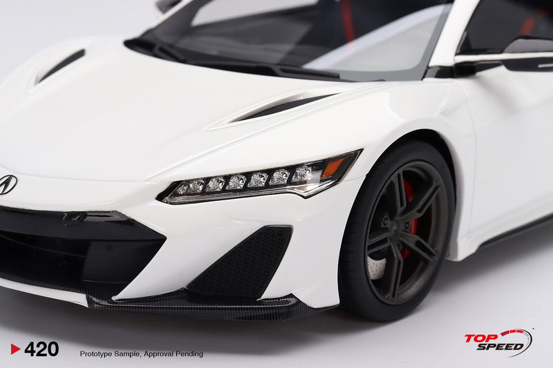 TopSpeed Models 1:18 Honda NSX Type S 2022 130R White (LHD)