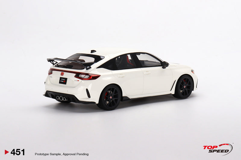 TopSpeed Models 1:18 Honda Civic Type R Championship White (LHD) 2023