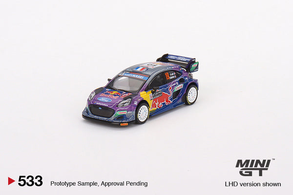 MINIGT 1:64 Ford Puma Rally1 #19 M-Sport Ford WRT 2022 Rally MonteCarlo Winner LHD