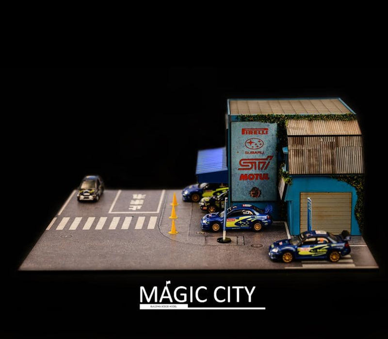 Subaru Modification Garage Diorama