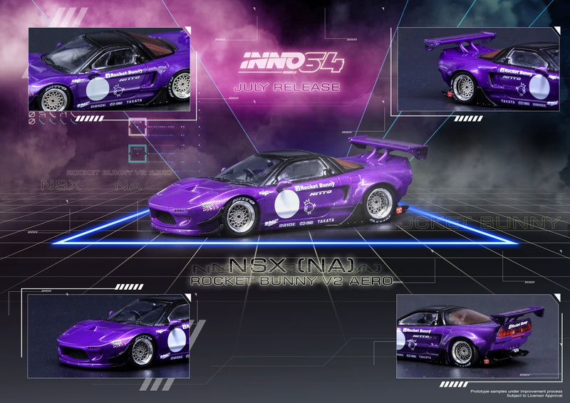 Honda NSX NA Rocket Bunny V2 Aero in Purple Metallic