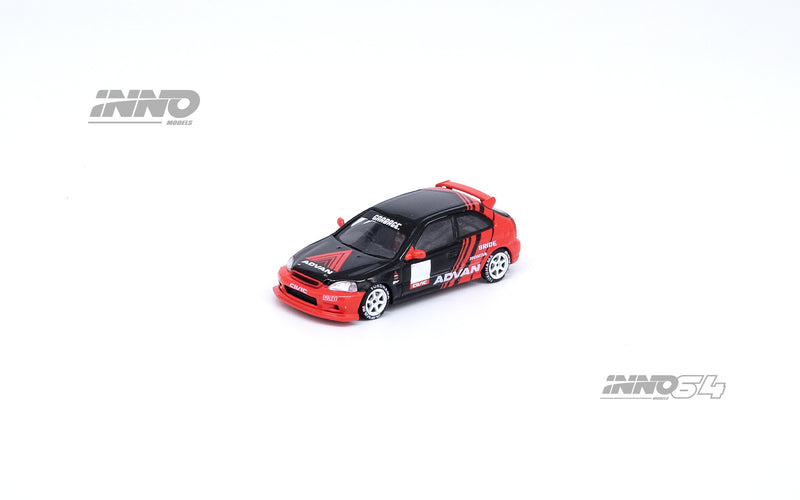 INNO64 1:64 Honda Civic Type-R (EK9) in "ADVAN" Livery