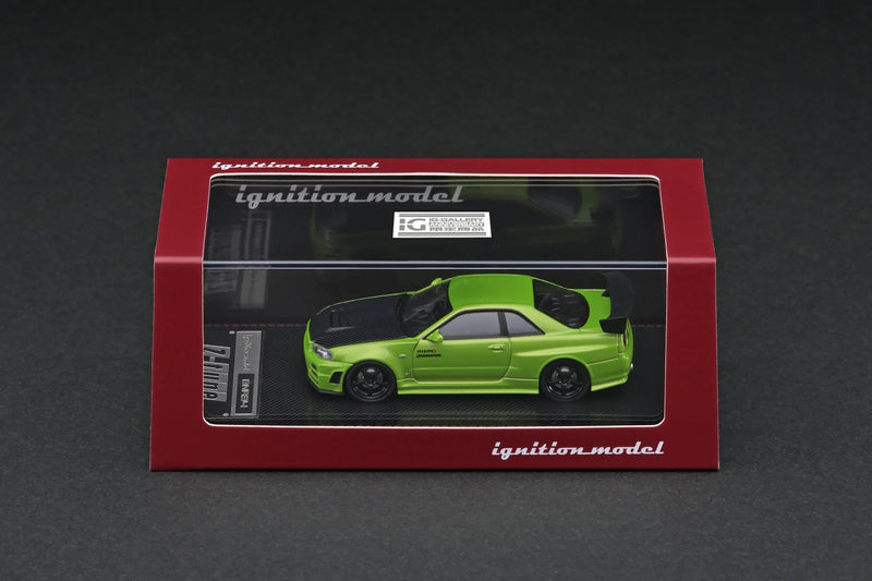 Ignition Model 1:64 Nissan R34 GT-R NISMO Z-Tune in Green Metallic