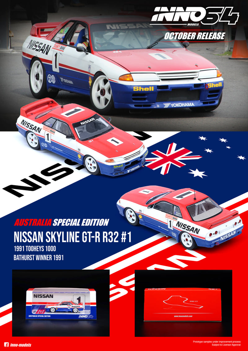 INNO Models 1:64 Nissan Skyline GT-R R32