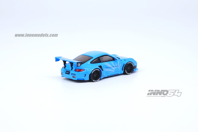 INNO Models 1:64 Porsche 997 Liberty Walk in Baby Blue