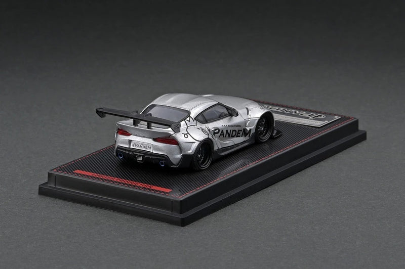 Ignition Model 1:64 Toyota GR Supra Pandem in Silver With Mr. Miura