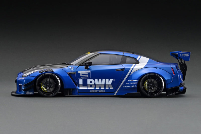 Ignition Model 1:18 Nissan Skyline Liberty Walk GT-R in Blue Metallic